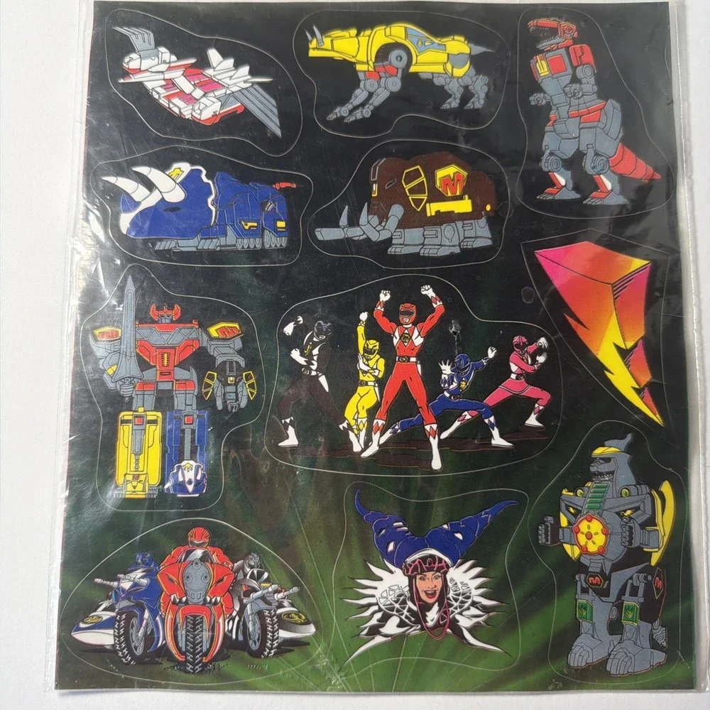 Power Rangers 24 Piece Deluxe Decal Pack Long Lasting Vinyl Stickers by Rand 90s